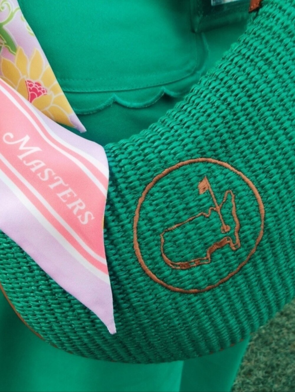 Masters Green Woven Tote